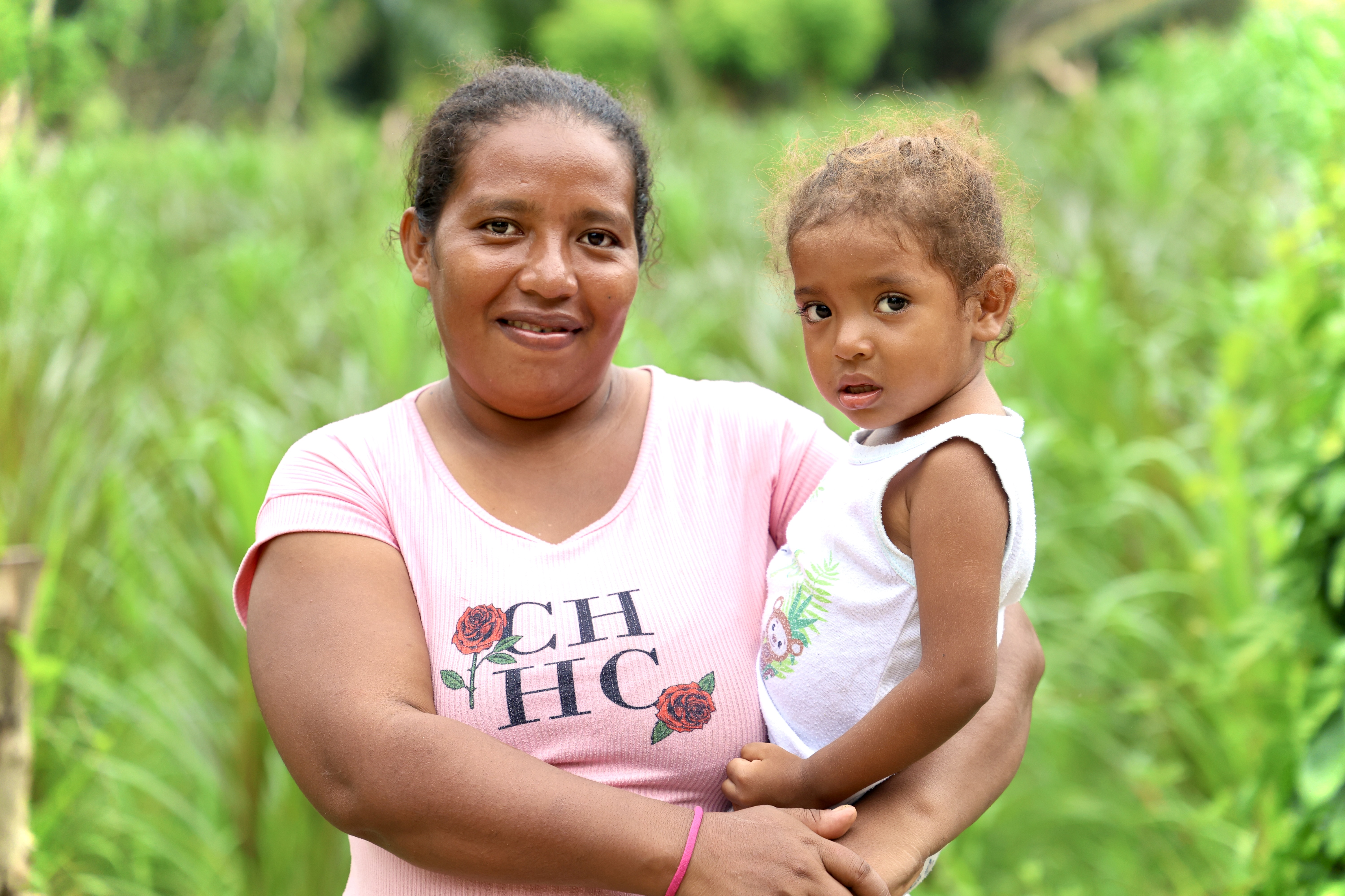 The mother and youngest daughter